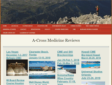 Tablet Screenshot of a-crossmedicinereviews.com